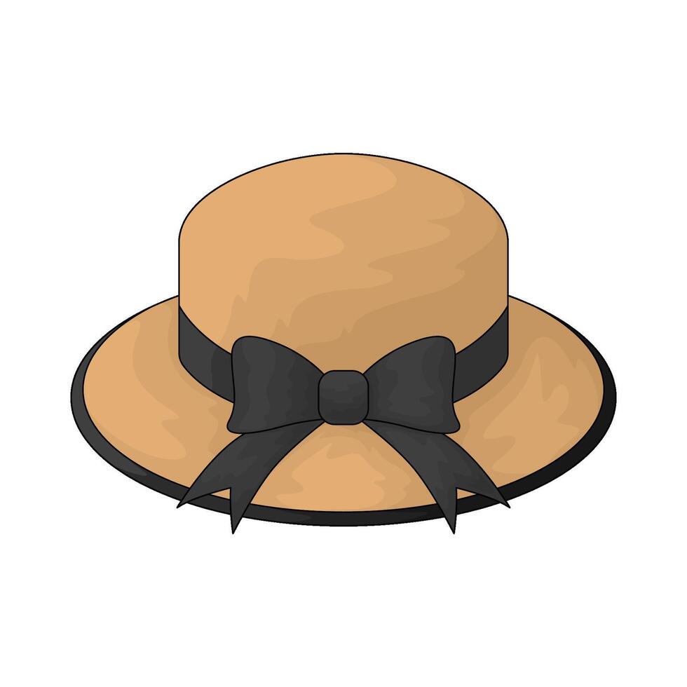 woman hat illustration vector