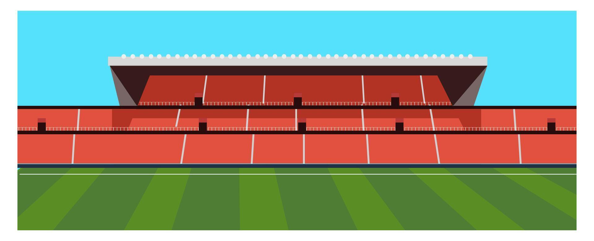 Stadium of football vector