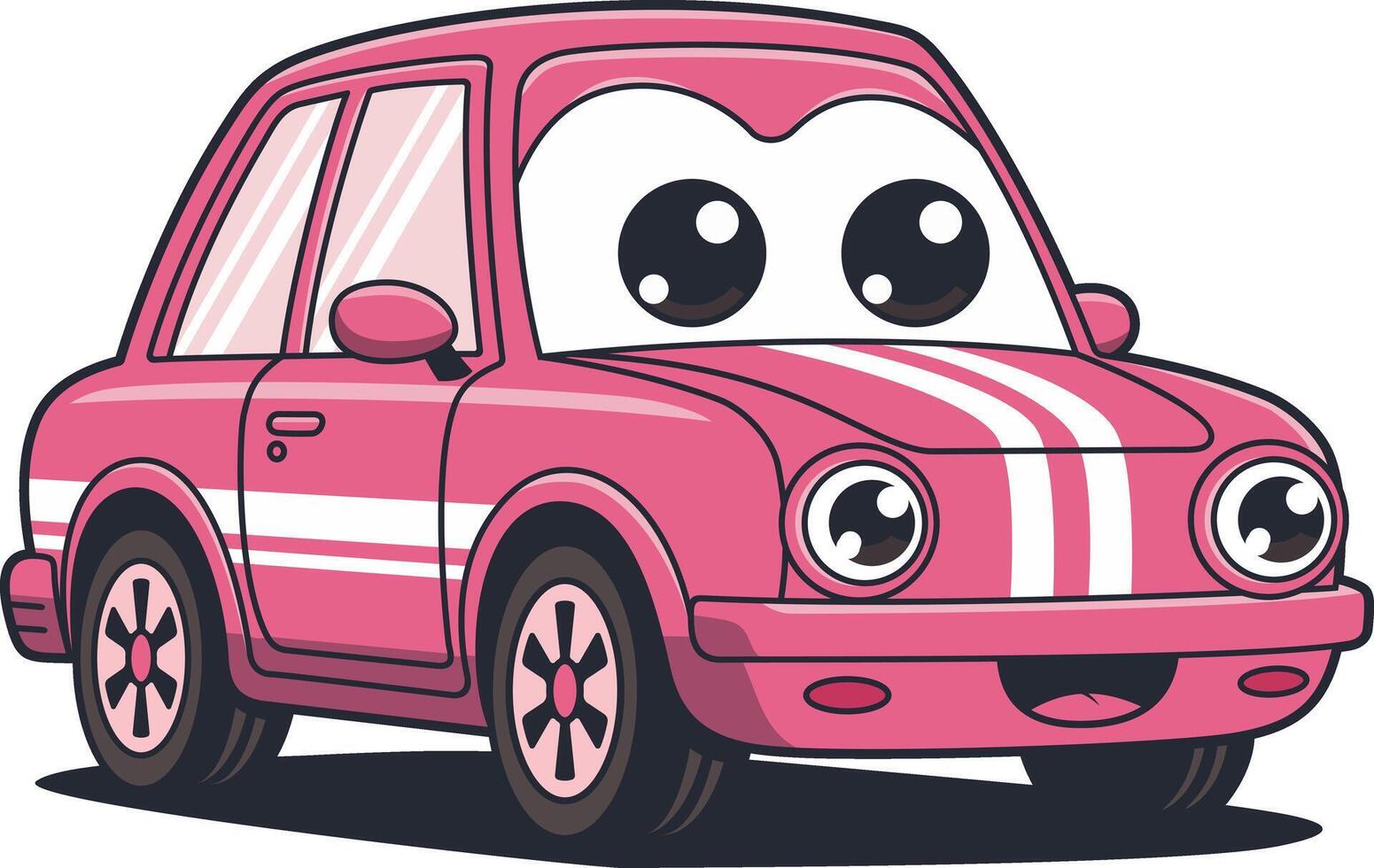 Cute and Fun Cartoon Car Design for Creative Projects vector