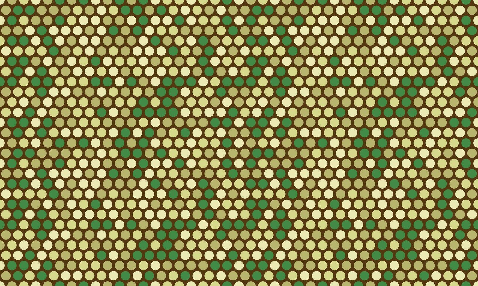 Abstract geometric pattern of beige and green circles forming a diagonal design. Perfect for backgrounds, website design, textiles, and modern branding. vector