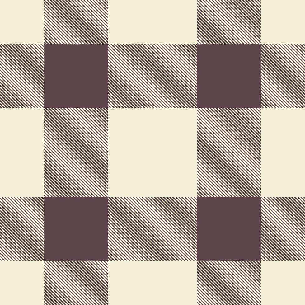 Elegant cream and brown buffalo plaid pattern. Perfect for textile design, seasonal projects, or adding a touch of rustic charm to your designs. vector