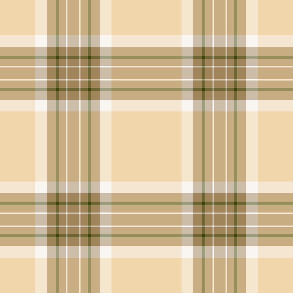 Unique background pattern , material seamless texture textile. Popular plaid fabric check tartan in amber and light colors. vector