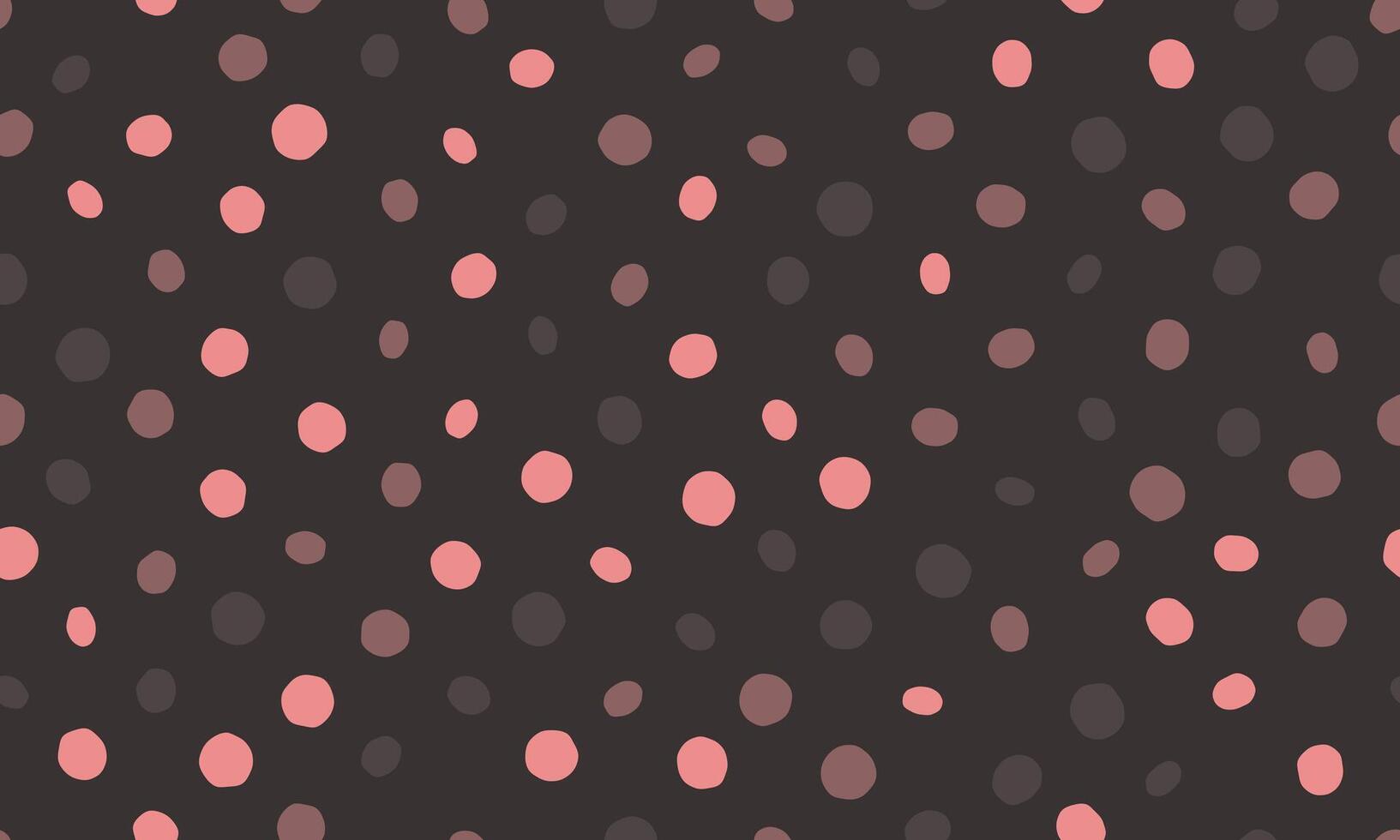 Abstract seamless pattern with scattered pink and gray dots on a dark background. Perfect for textile prints, website backgrounds, or playful designs. vector
