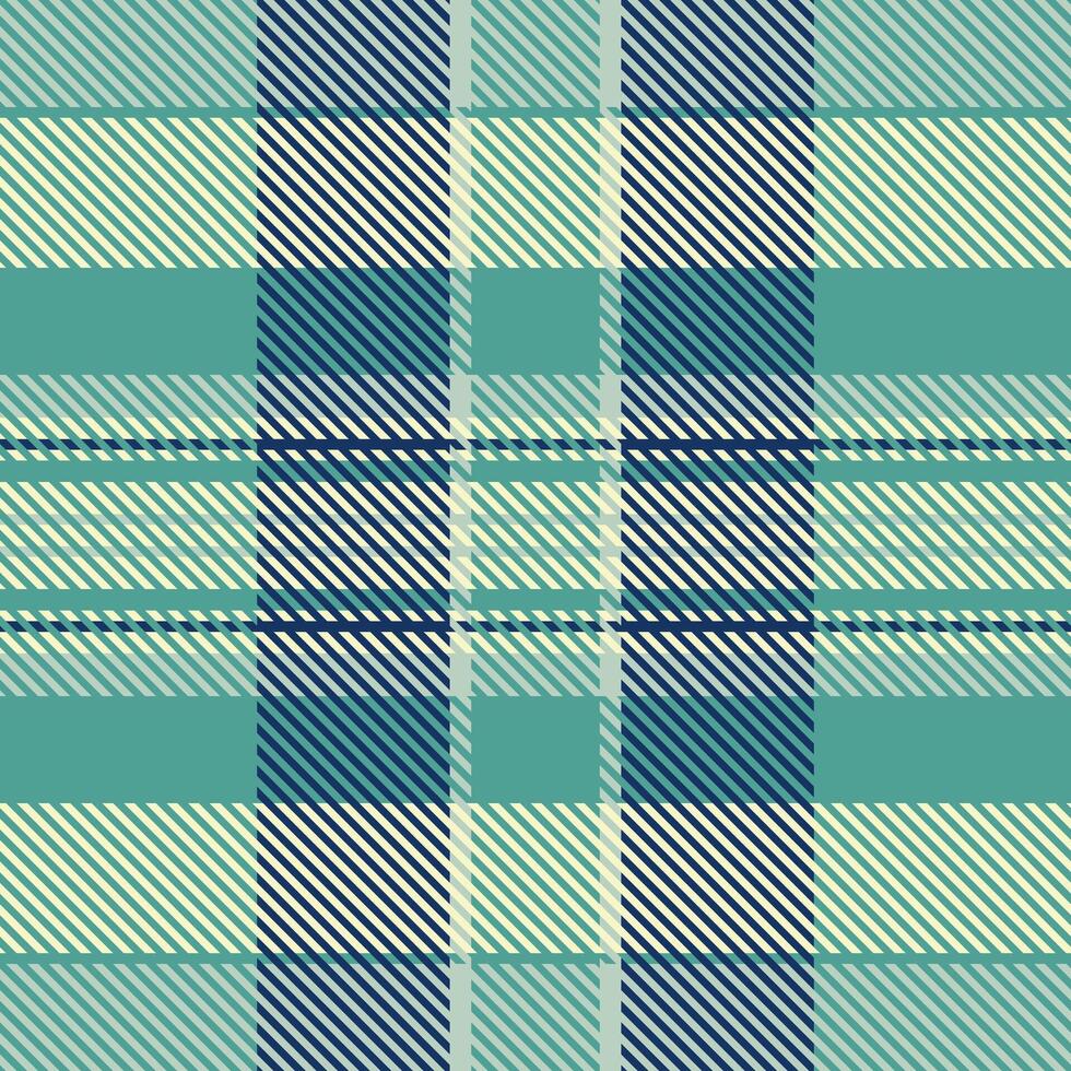 Seamless teal and navy plaid pattern. Elegant texture ideal for textile design, apparel, wrapping paper, or website backgrounds. Subtle diagonal lines add visual interest. vector