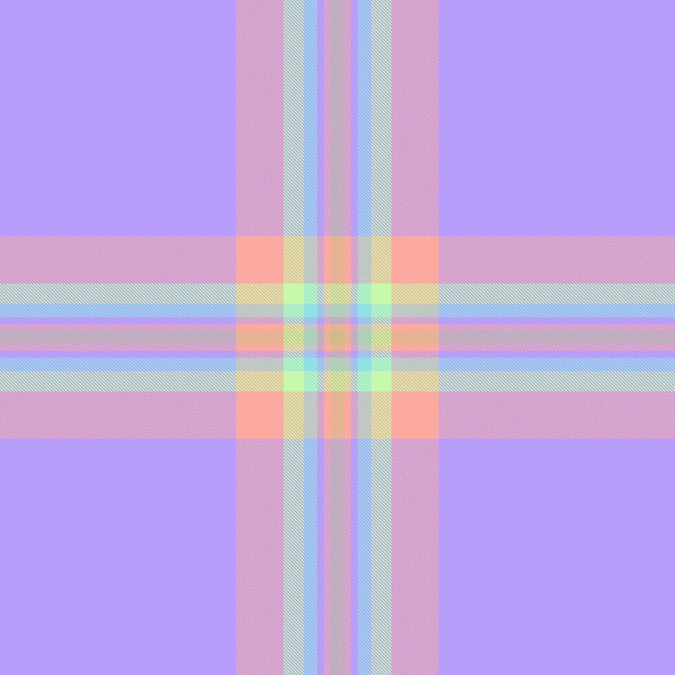Soft pastel plaid pattern, ideal for backgrounds, textile designs, or branding. Subtle color gradient creates a calming, gentle mood. Perfect for projects needing a delicate, feminine touch. vector