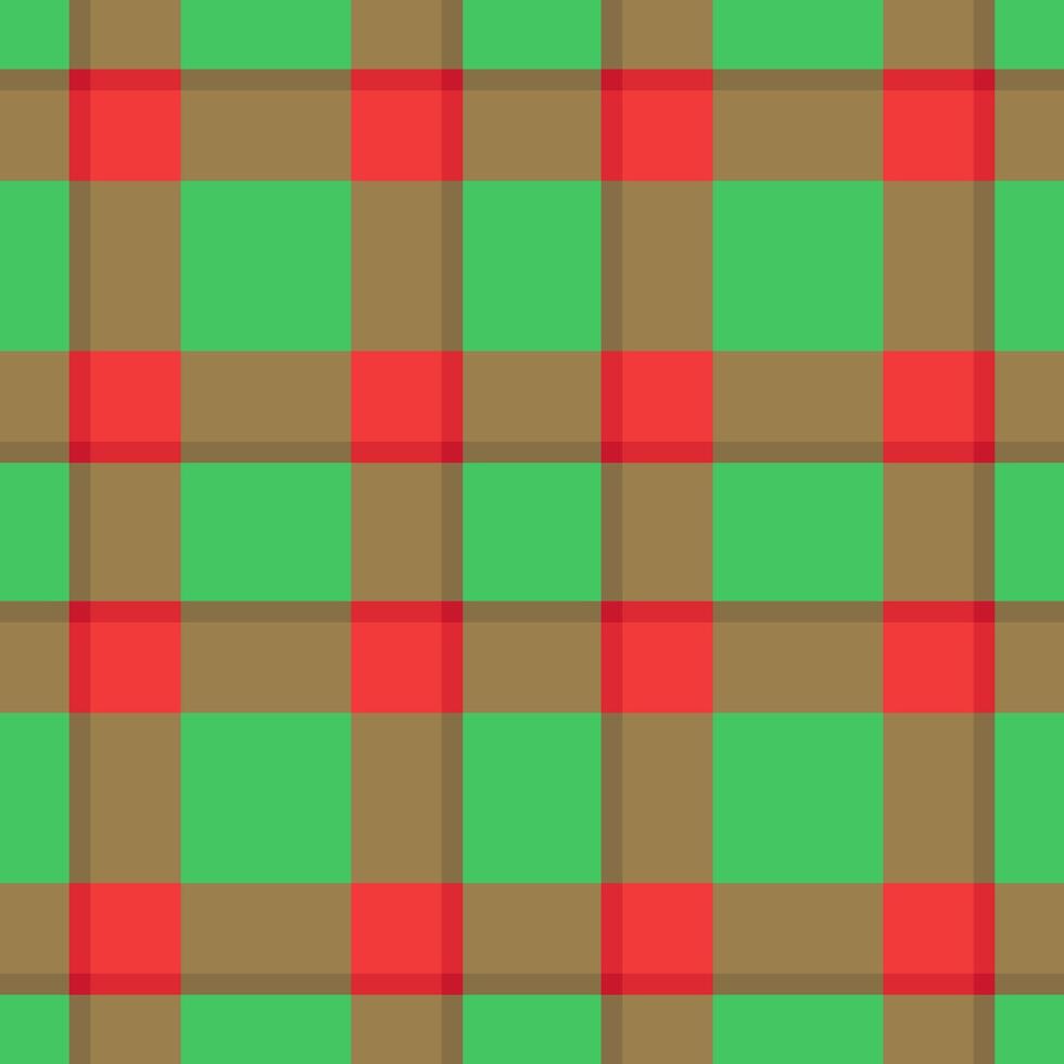 A plaid pattern in red and green vector