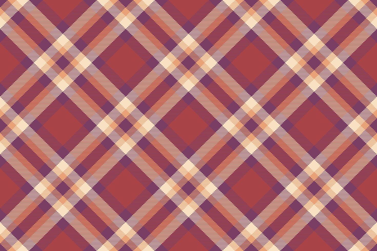 Advertisement seamless check fabric, print pattern texture background. 1960s plaid tartan textile in pink and red colors. vector