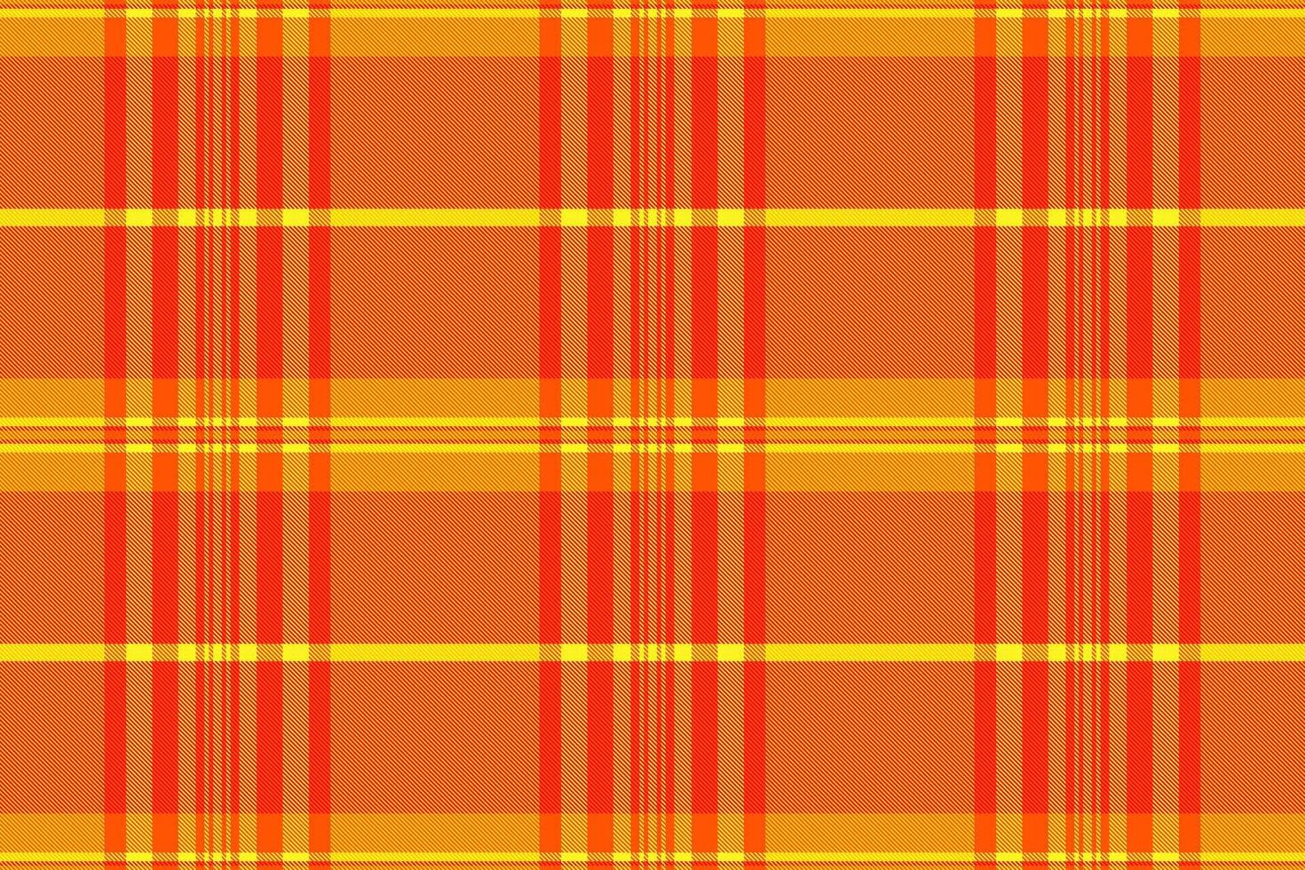 Symmetry fabric check, teen background plaid texture. Famous seamless textile pattern tartan in bright and yellow colors. vector