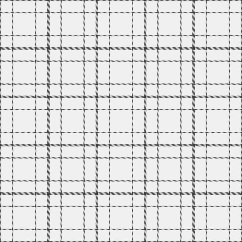Popular textile check background, plain tartan texture plaid. Decor seamless fabric pattern in grey and white colors. vector