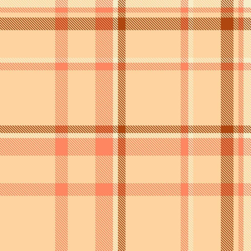 Elegant peach and brown plaid pattern. Perfect for textile design, apparel, packaging, and website backgrounds. A classic yet modern design, ideal for evoking warmth, comfort, and style. vector