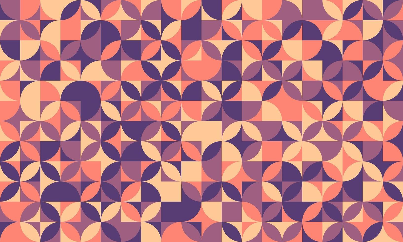 Geometric midcentury modern abstract pattern. Elegant, repeatable design in warm earthy tones perfect for website backgrounds, textile prints, or packaging. vector