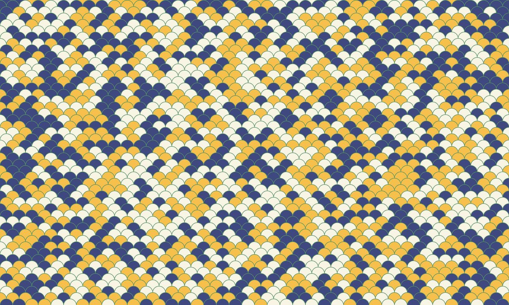 Abstract seamless pattern. Bold geometric design in navy, gold, and white. Ideal for textile prints, website backgrounds, or modern branding. vector