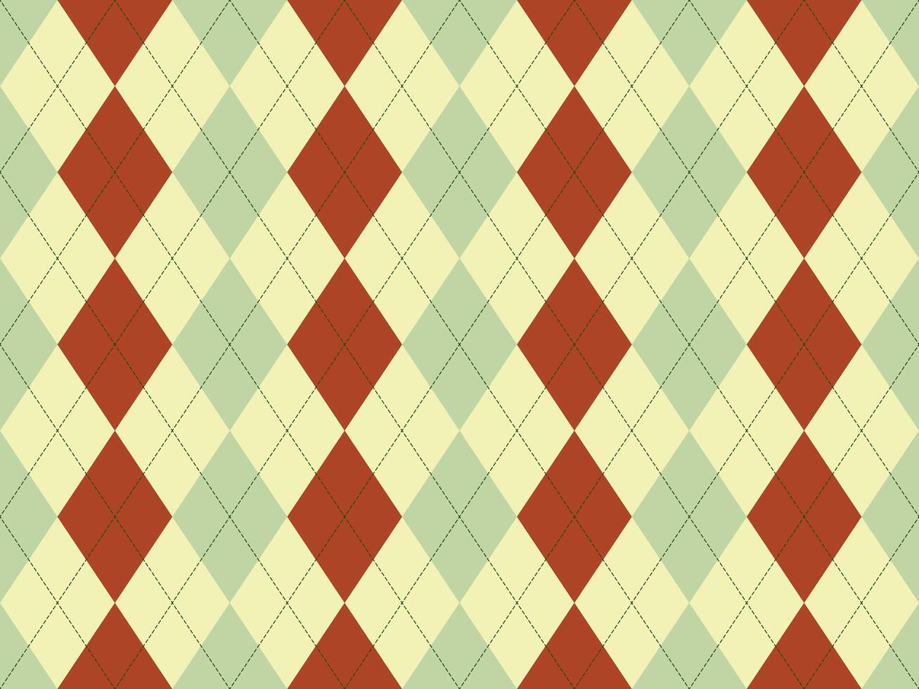 Elegant argyle pattern in muted tones. Perfect for backgrounds, textiles, or branding projects conveying sophistication and classic style. A timeless design with versatile applications. vector