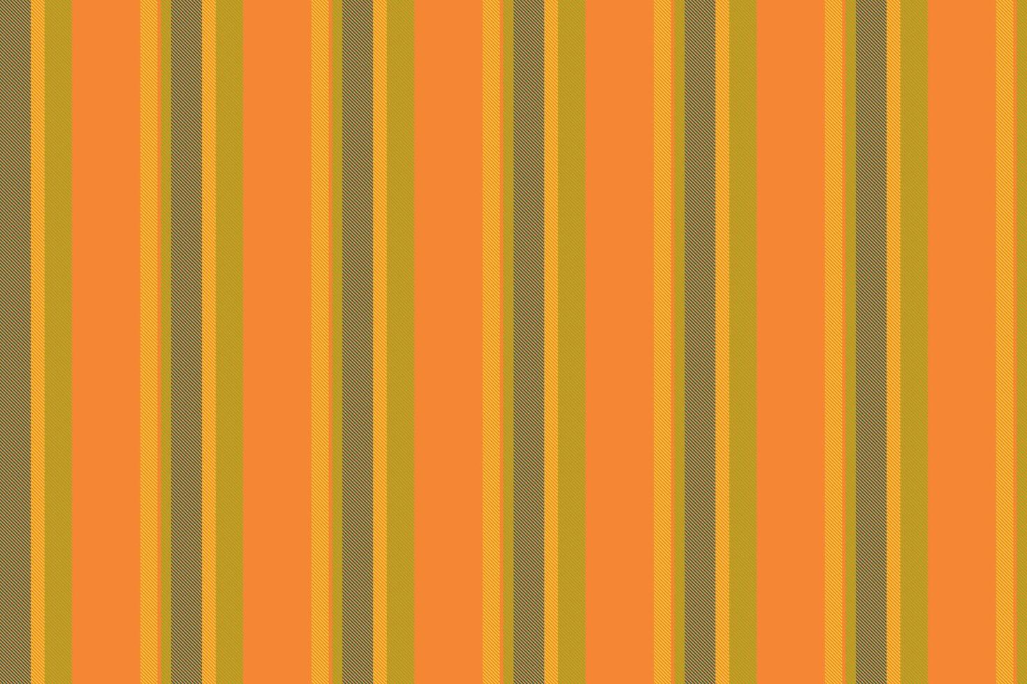 October lines pattern fabric, brand background stripe textile. Repetitive texture vertical seamless in orange and lime colors. vector