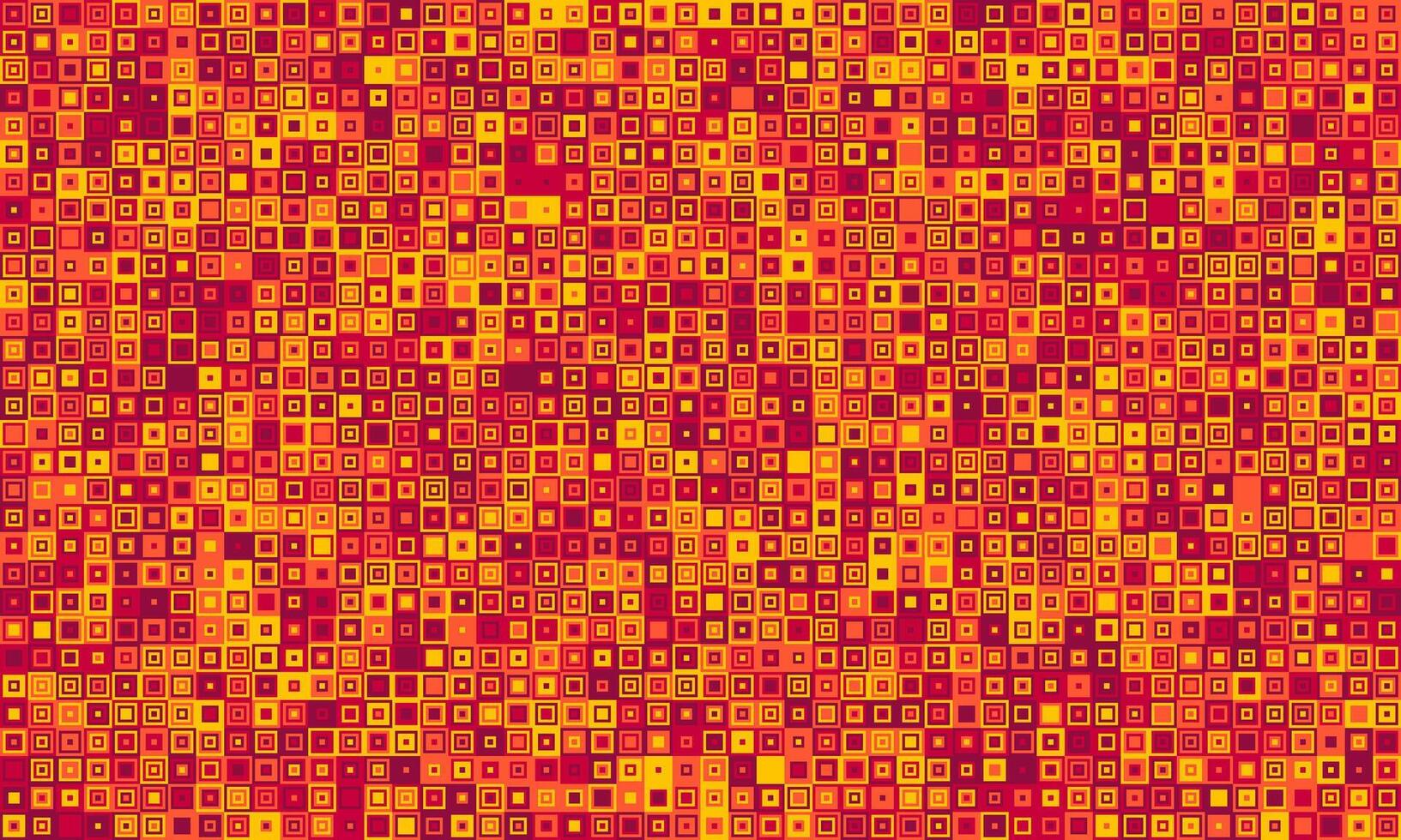 Vibrant abstract mosaic of warmtoned squares. Perfect for backgrounds, textures, website design, or print projects. Evokes feelings of energy, warmth, and modern design. vector