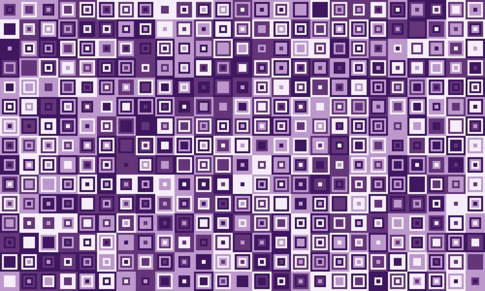 Abstract purple square pattern. Geometric mosaic background ideal for website banners, presentations, or textile design. vector