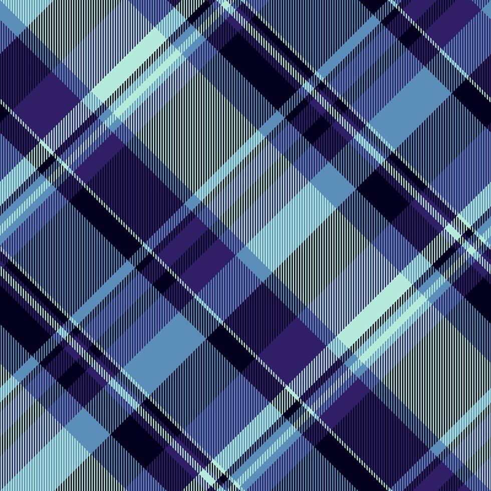 Hounds textile tartan fabric, panel seamless background check. Painting pattern plaid texture in black and cyan colors. vector