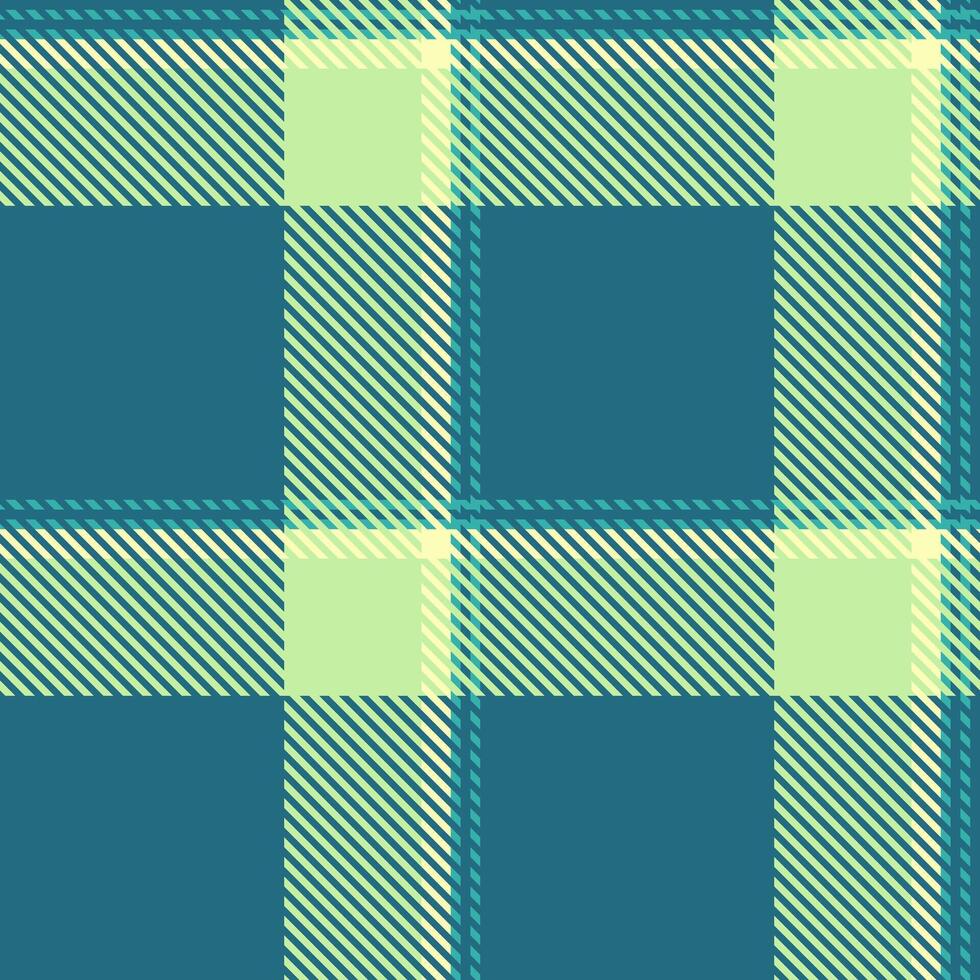 Seamless teal and pale green plaid pattern. Perfect for textile design, web backgrounds, or fashion projects. This fresh, contemporary design evokes feelings of calm and sophistication. vector