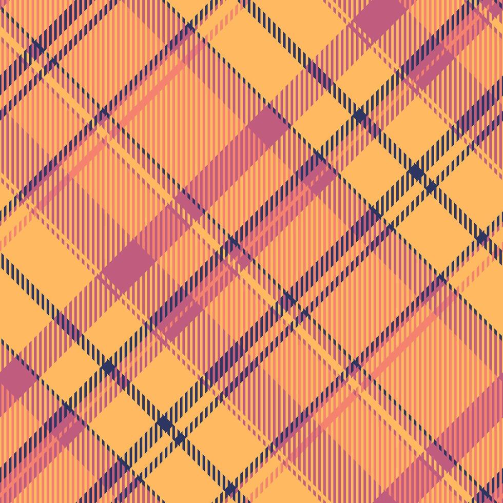 Herringbone seamless background pattern, modern textile texture. Carpet check plaid fabric tartan in orange and red colors. vector
