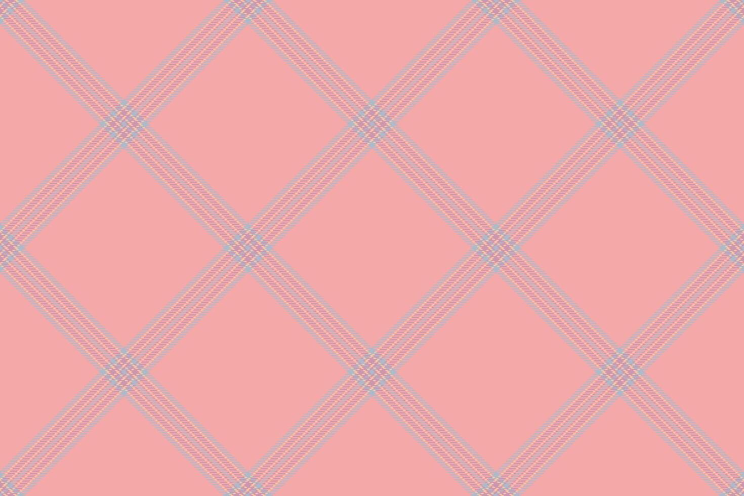 Elegant pink and gray diagonal plaid pattern. Subtle texture adds visual interest. Ideal for fashion, textiles, stationery, and website backgrounds. vector