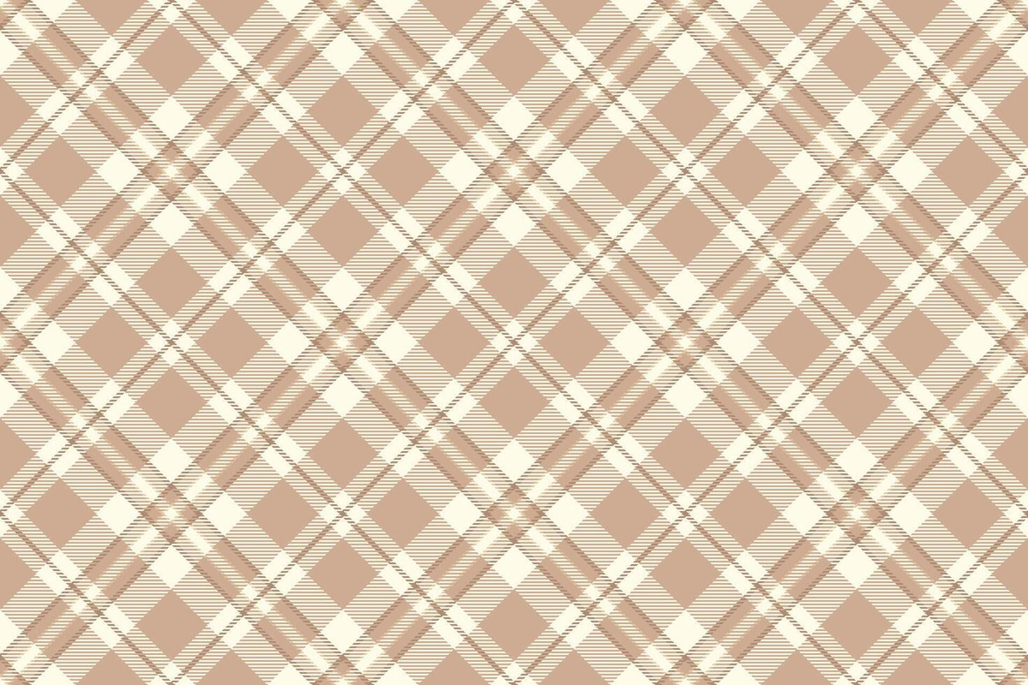 Glamor check textile plaid, winter pattern fabric . Geometric seamless background tartan texture in light and orange colors. vector