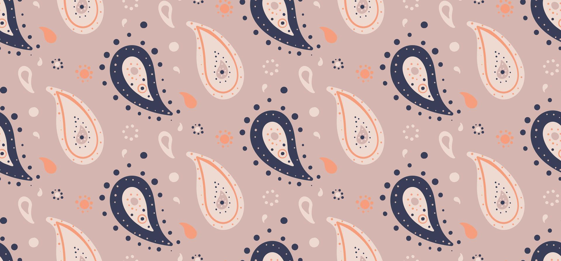 Medallion effect and flat bohemian. Heritage repeat, persian national. Effortless paper by wallpaper design. vector