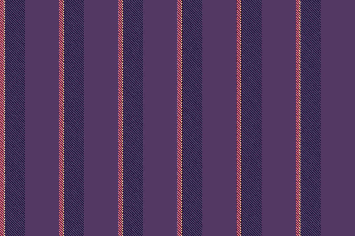 India stripe vertical pattern, styling textile fabric lines. Symmetry background seamless texture in violet and dark colors. vector