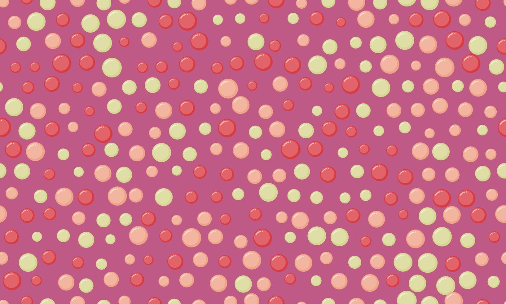 Delightful seamless pattern featuring pastel pink and cream circles on a vibrant purple backdrop. Perfect for backgrounds, textiles, and playful designs. vector