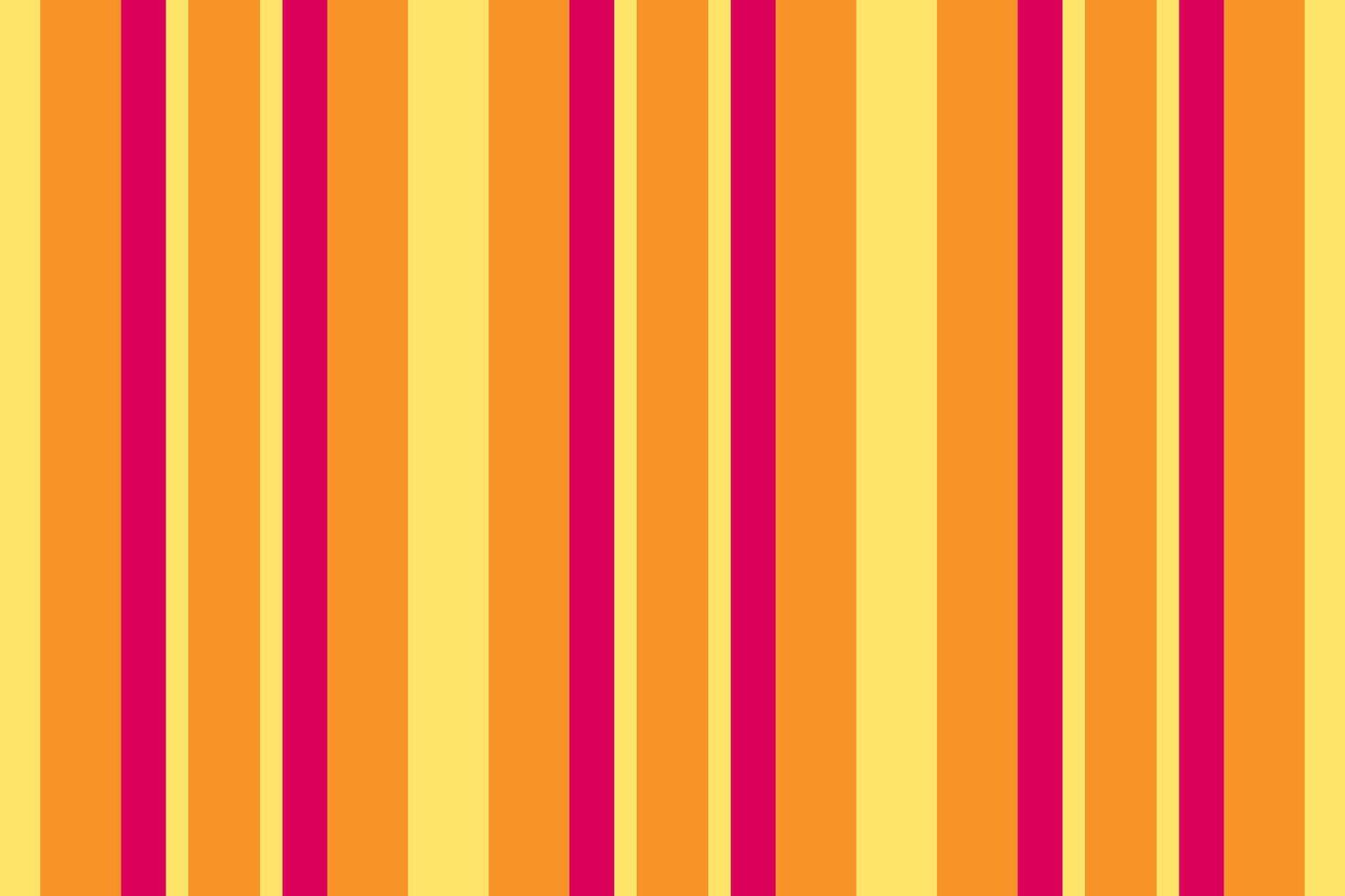 Floor pattern background seamless, textured vertical stripe fabric. Birthday lines textile texture in yellow and orange colors. vector
