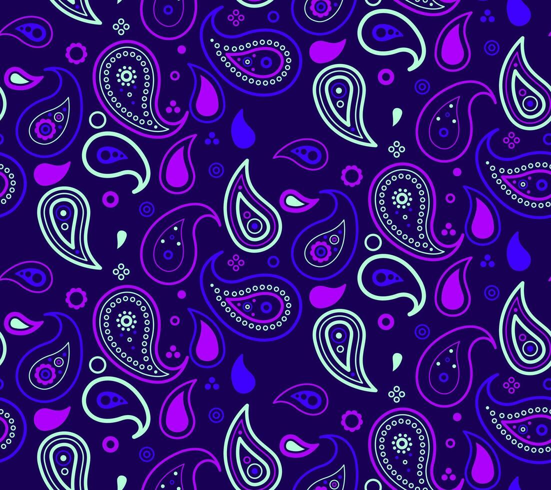 Paisley pastel as exotic minimal. Ornament repeat by custom wrapping. Dress print, wallpaper trend. vector