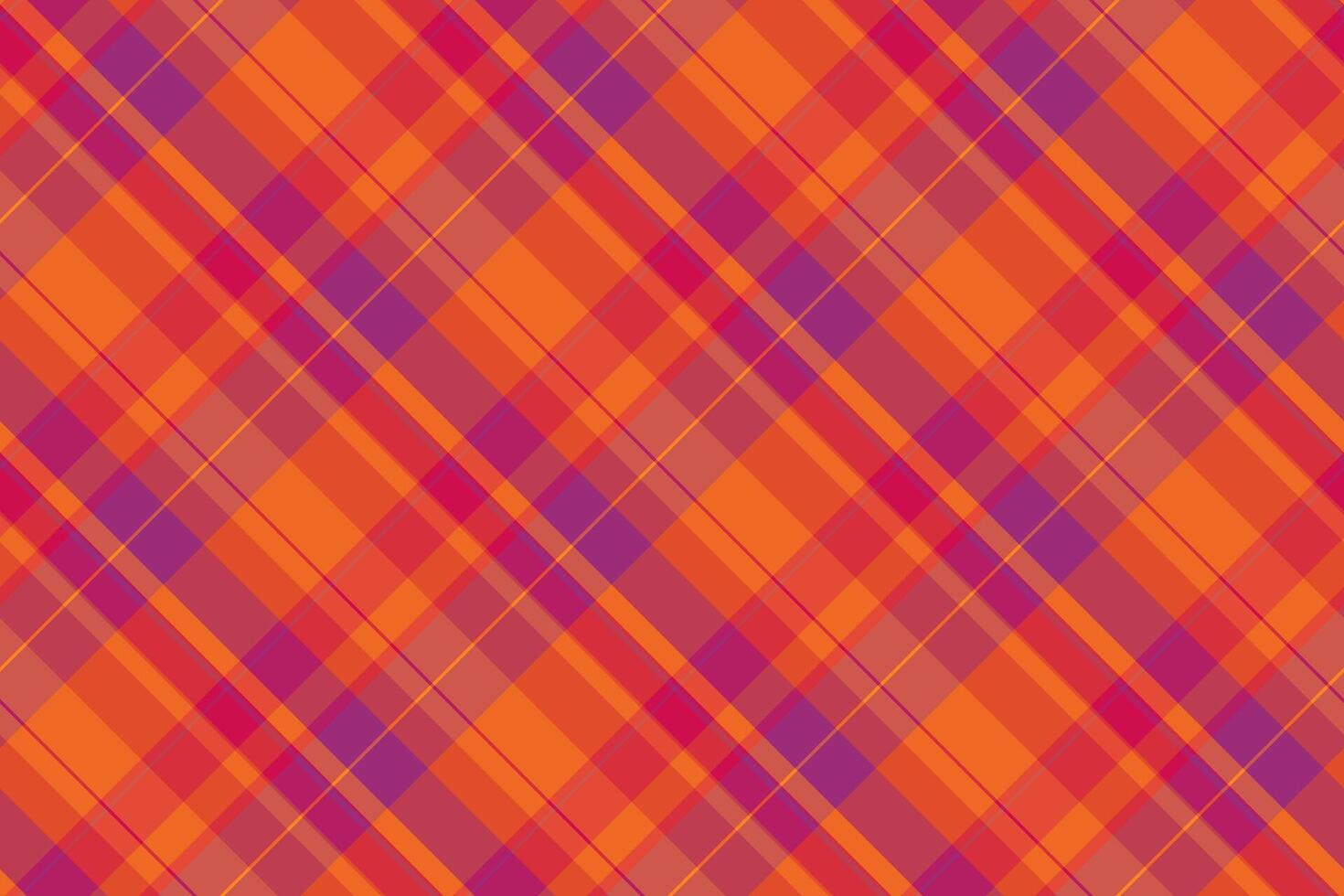 Infant check tartan, grunge pattern plaid fabric. Tailor textile background texture seamless in red and pink colors. vector