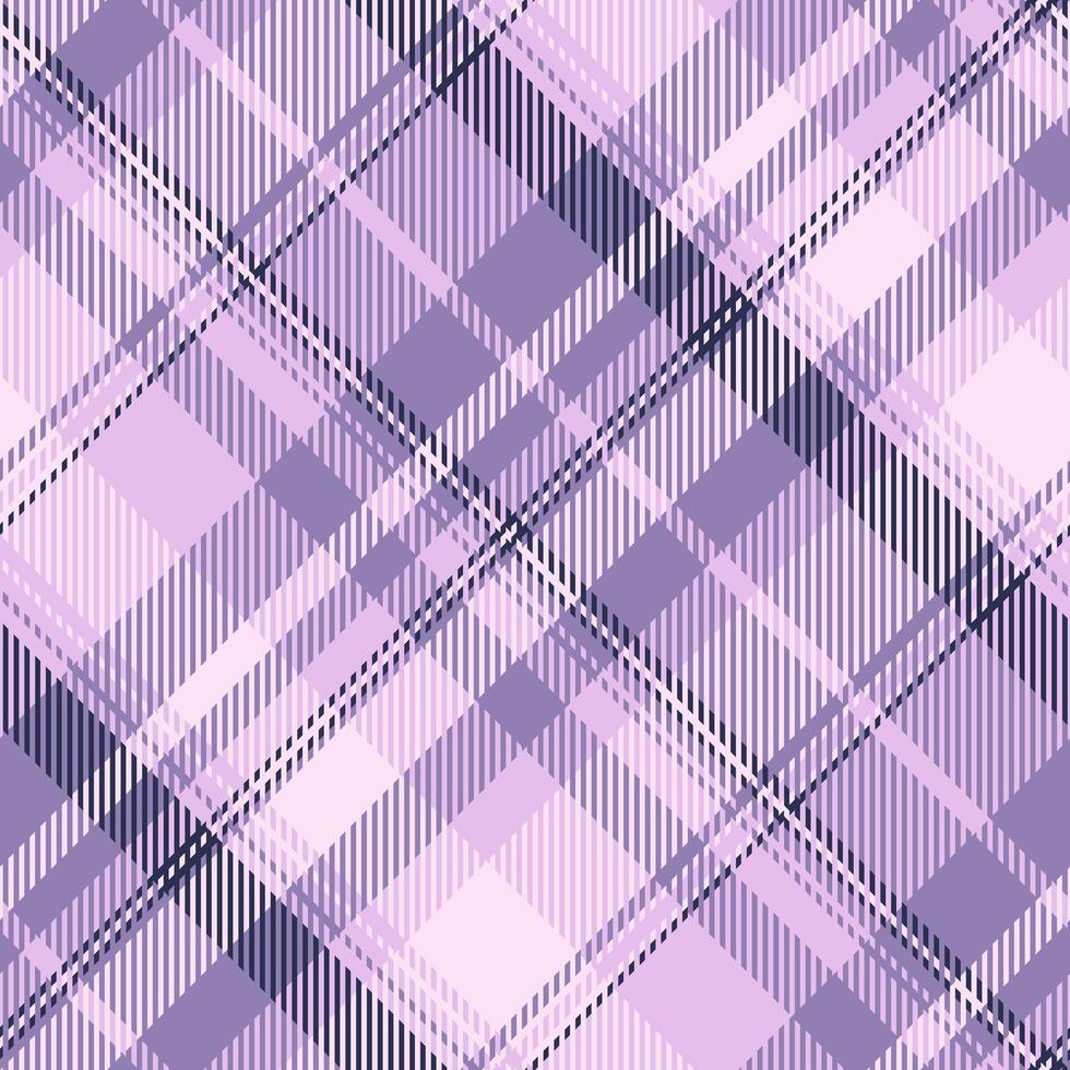 Rag texture tartan textile, manufacture pattern plaid. Pure check fabric seamless background in pastel and light colors. vector