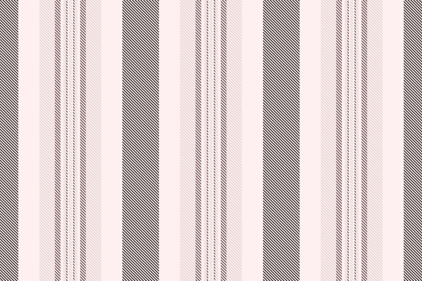 Sttire textile seamless background, volume stripe pattern. Aow texture lines vertical fabric in sea shell and light colors. vector