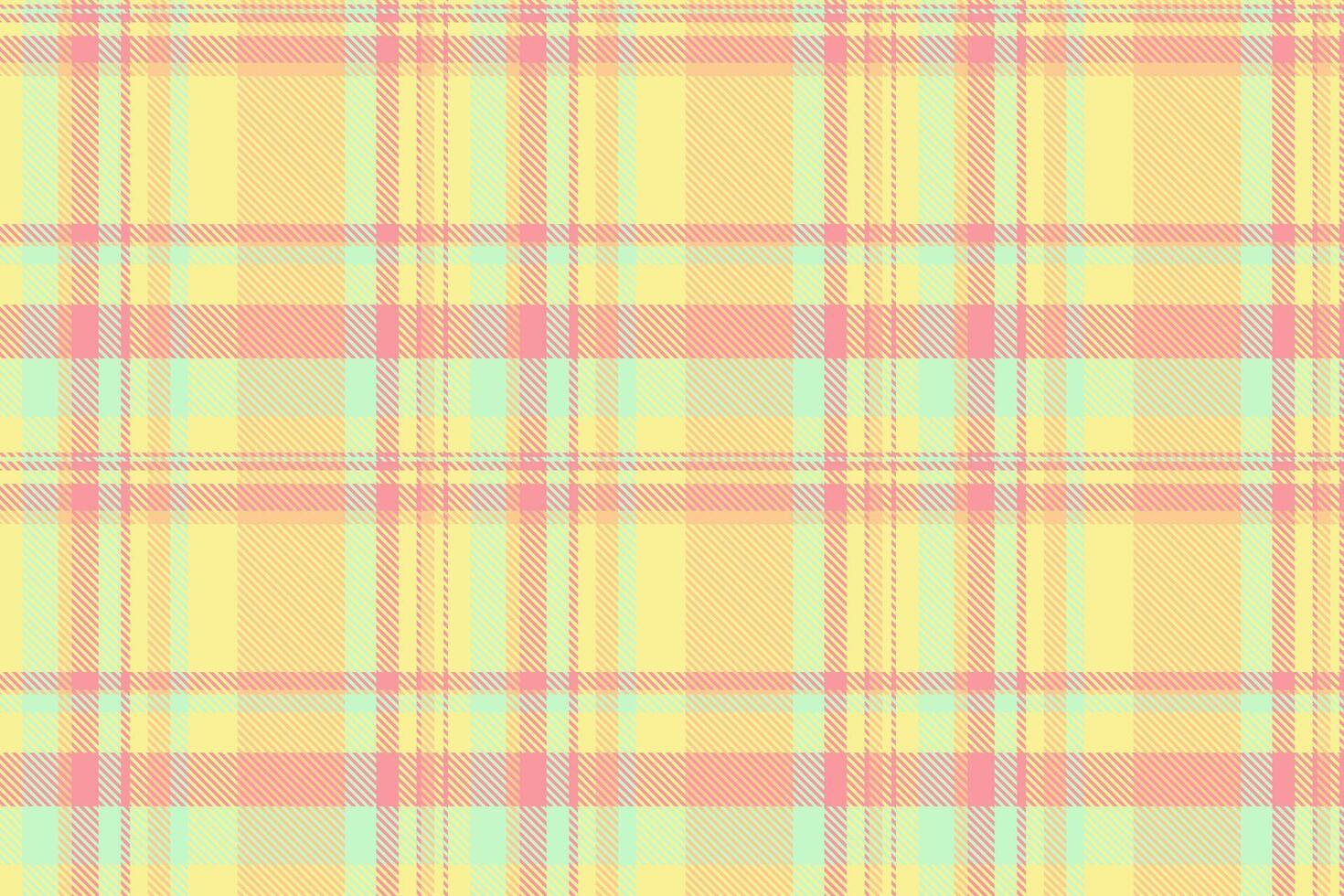 Fibrous background plaid pattern, repetitive texture textile seamless. Scrapbooking check fabric tartan in yellow and orange colors. vector