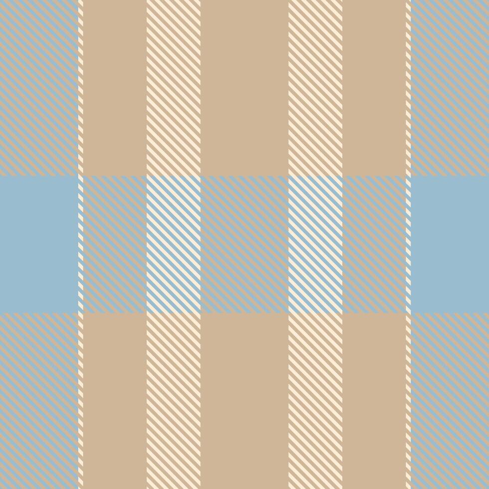 Diwali seamless fabric texture, chequered tartan textile pattern. Sexual plaid background check in light and papaya whip colors. vector