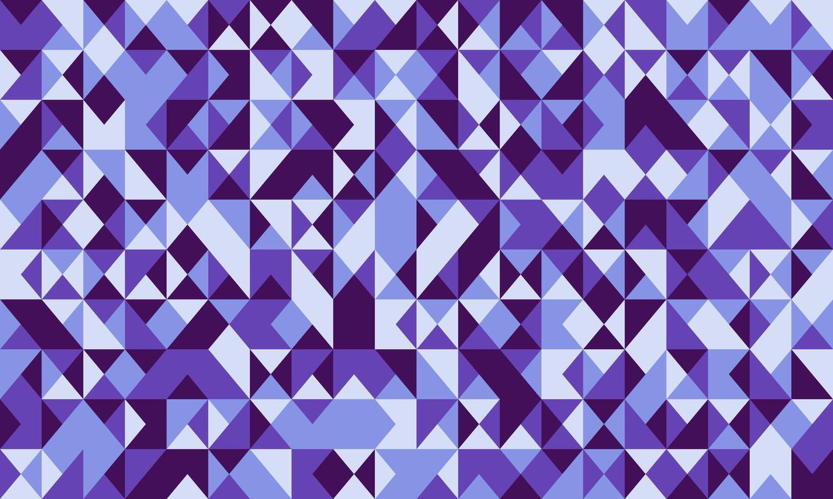 Abstract geometric pattern of purple and blue triangles. Ideal for website backgrounds, textile designs, or modern presentations. vector