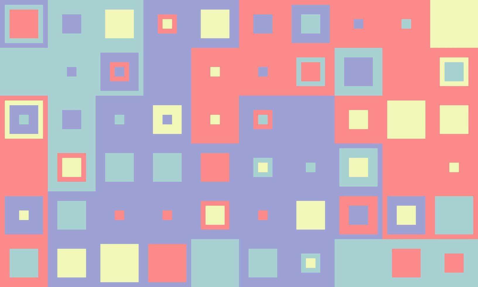 Abstract pastel square pattern background. A vibrant, playful design ideal for websites, social media, presentations, or any project needing a modern, geometric touch. vector