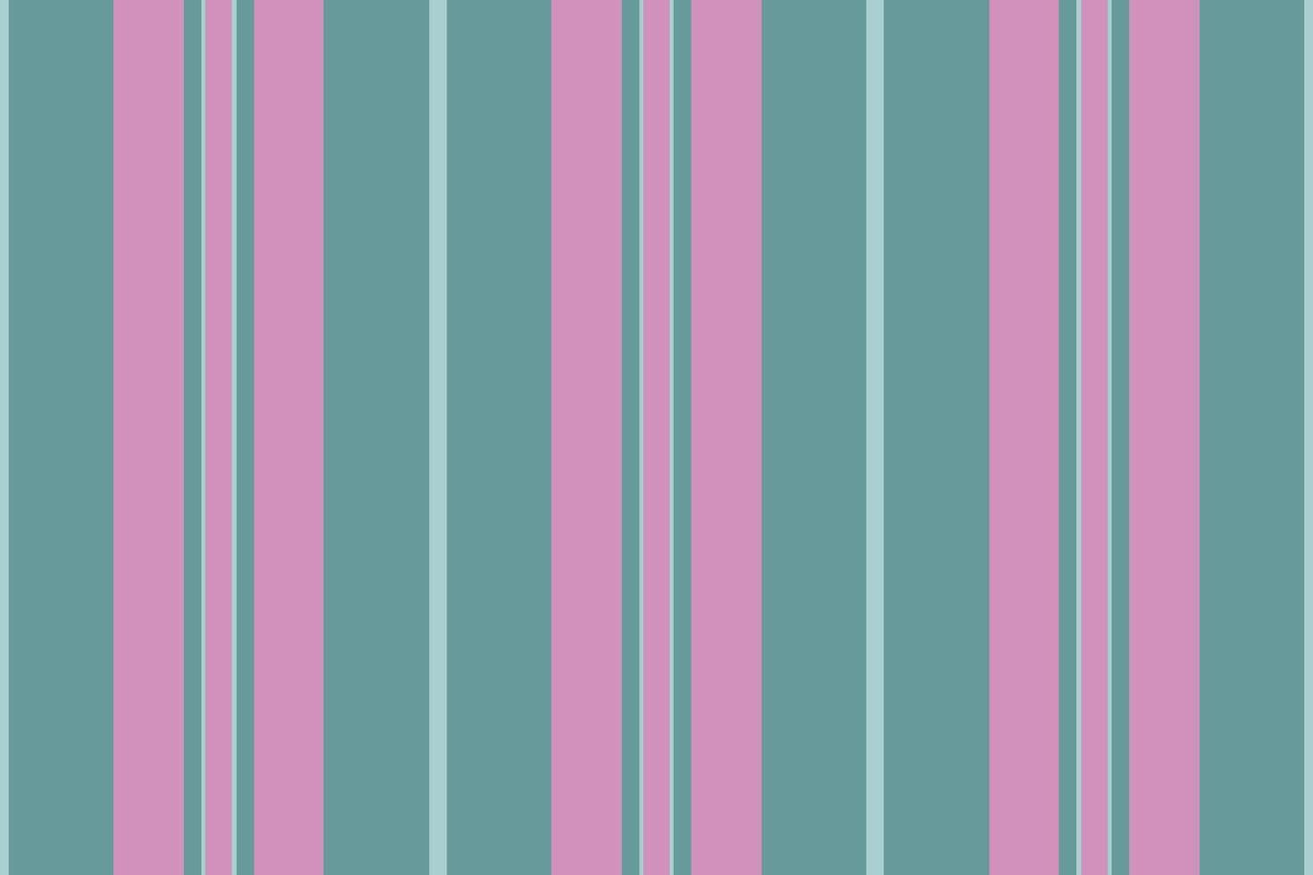 Elegant vertical stripes in soft pink and teal. Perfect for backgrounds, textile designs, or creating a calming, sophisticated aesthetic. This seamless pattern evokes feelings of serenity and style. vector