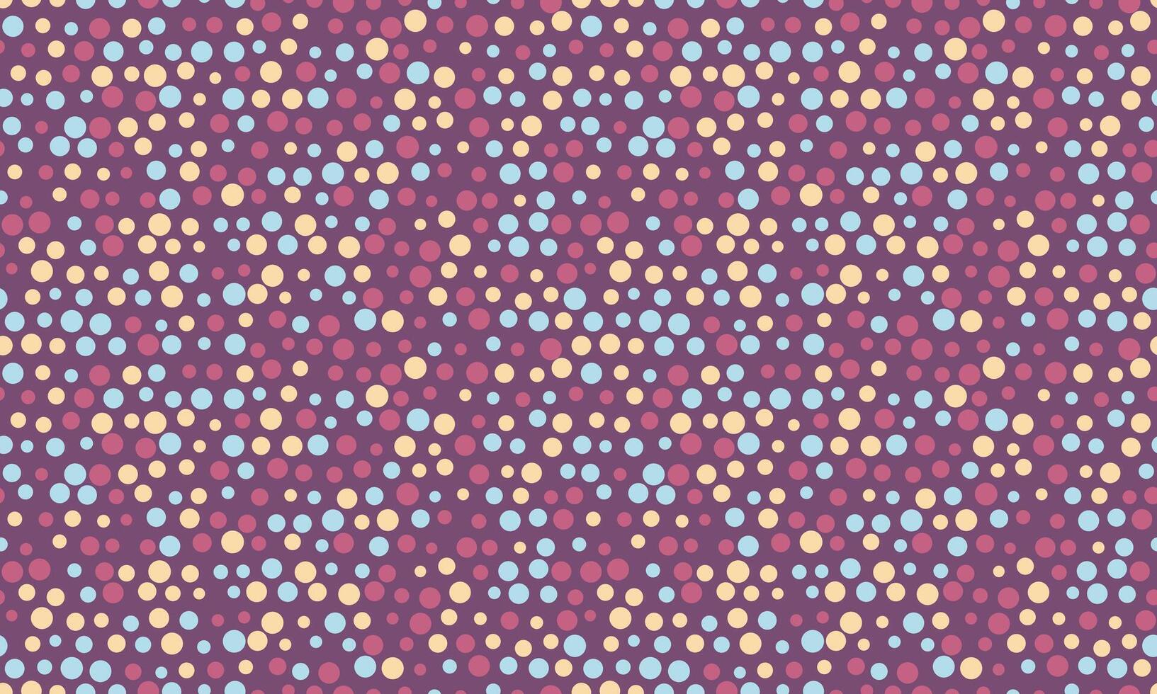 Abstract seamless pattern of pastel circles on a dark purple background. Perfect for website backgrounds, textile design, or vibrant branding projects. vector