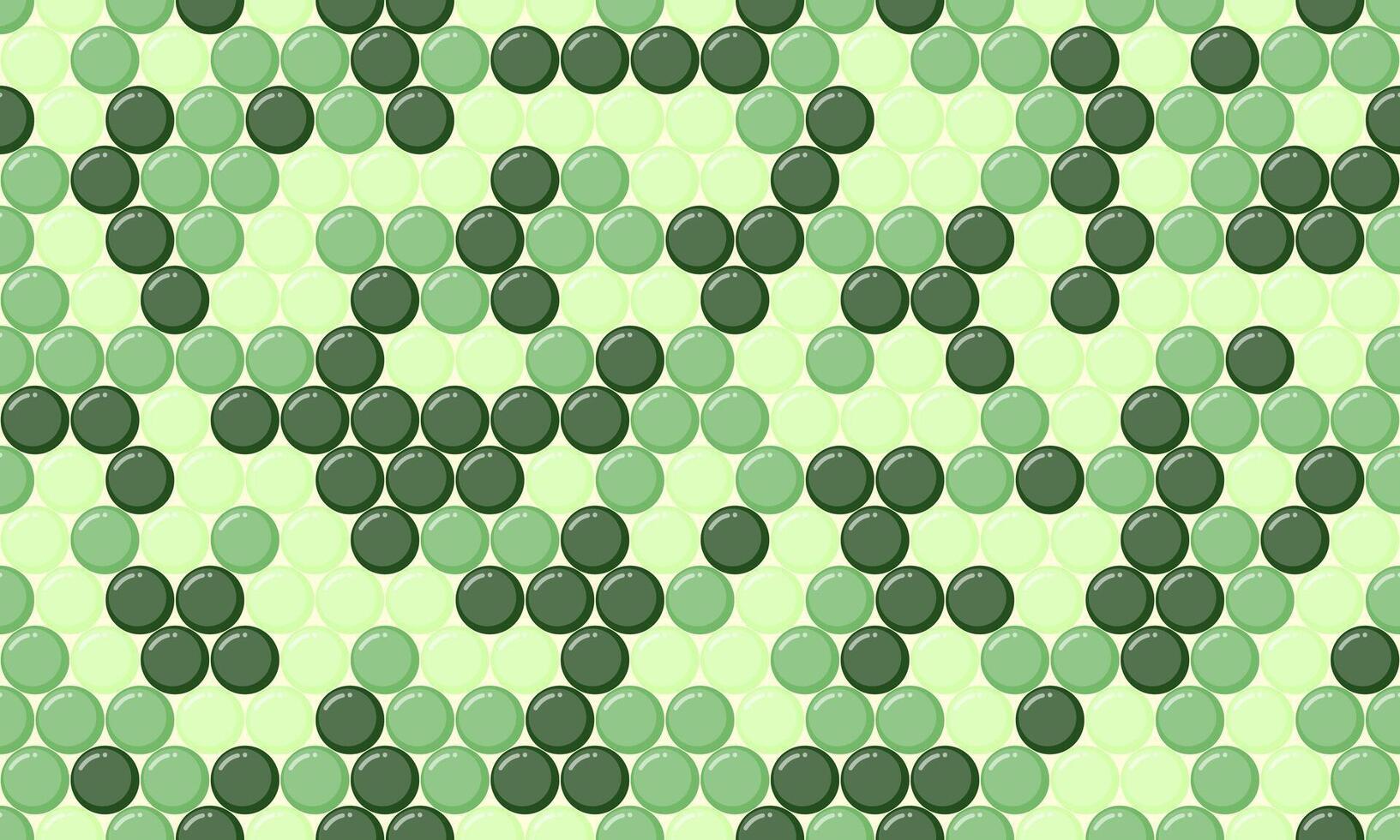 Abstract seamless pattern of overlapping green circles. A calming, geometric design perfect for backgrounds, textiles, or website designs. Evokes nature, growth, or technology. vector