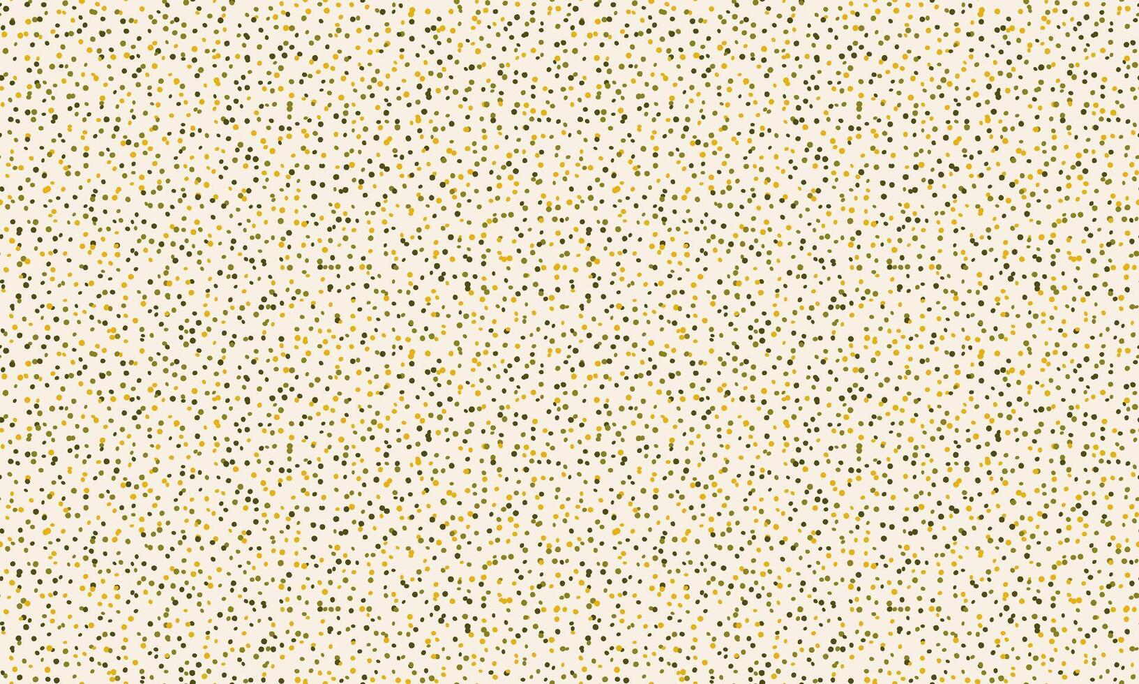 Elegant confetti pattern. Gold and black speckles on a cream background create a sophisticated, celebratory texture ideal for websites, stationery, or festive designs. vector