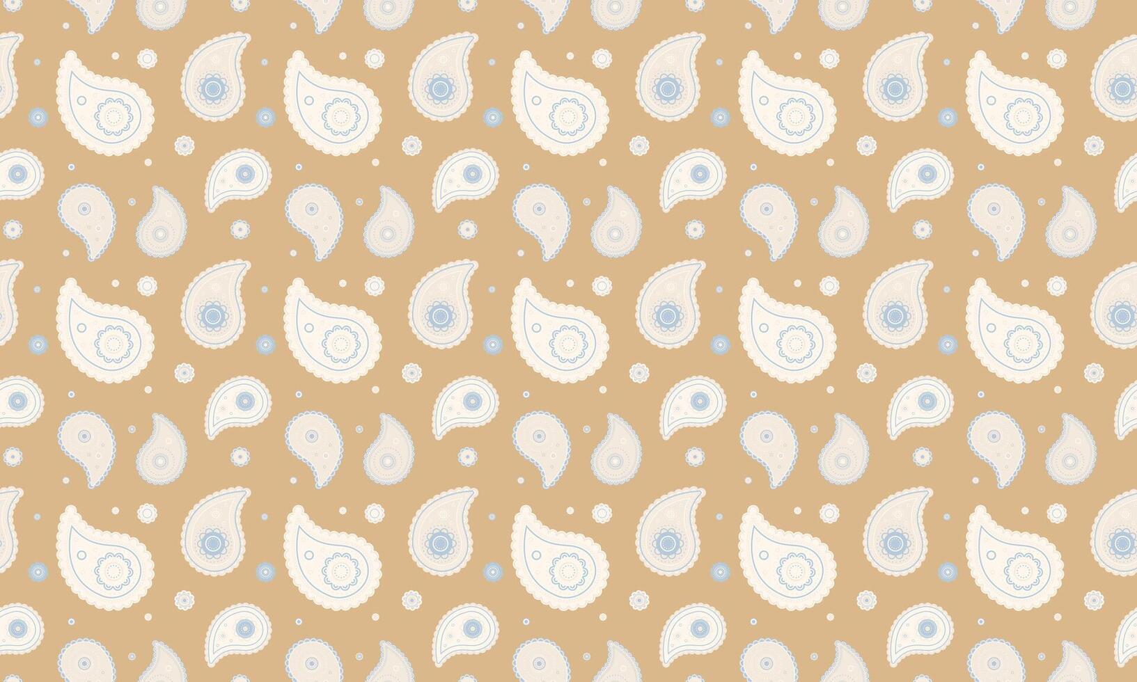 Paisley botany a summer geometry. Stylish india feminine texture. Variation foliage of meadow floral. vector