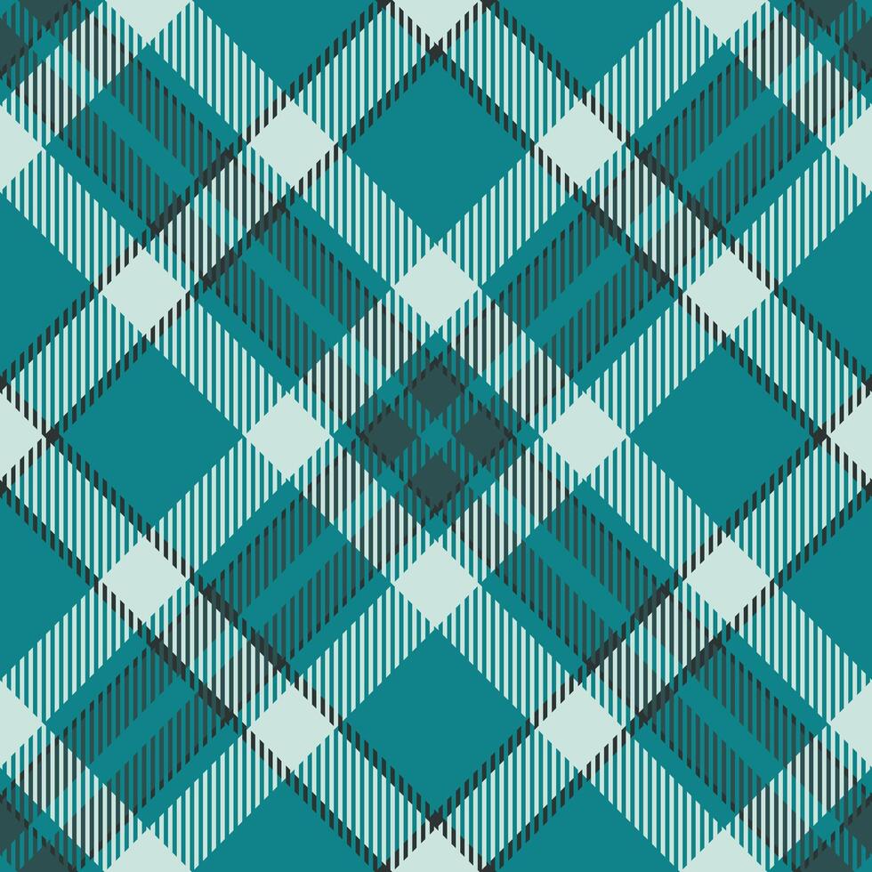 Fibre textile texture seamless, tech background plaid. Trim check tartan fabric pattern in cyan and light colors. vector