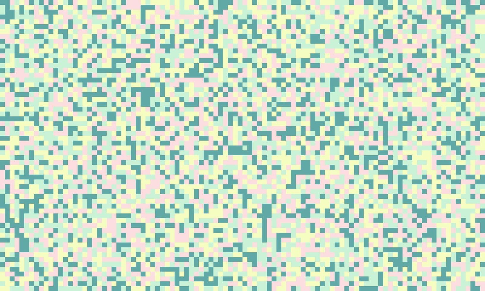 Abstract pixel art background. Pastel color palette creates a calming, dreamy aesthetic. Ideal for website banners, social media, or textile designs. vector