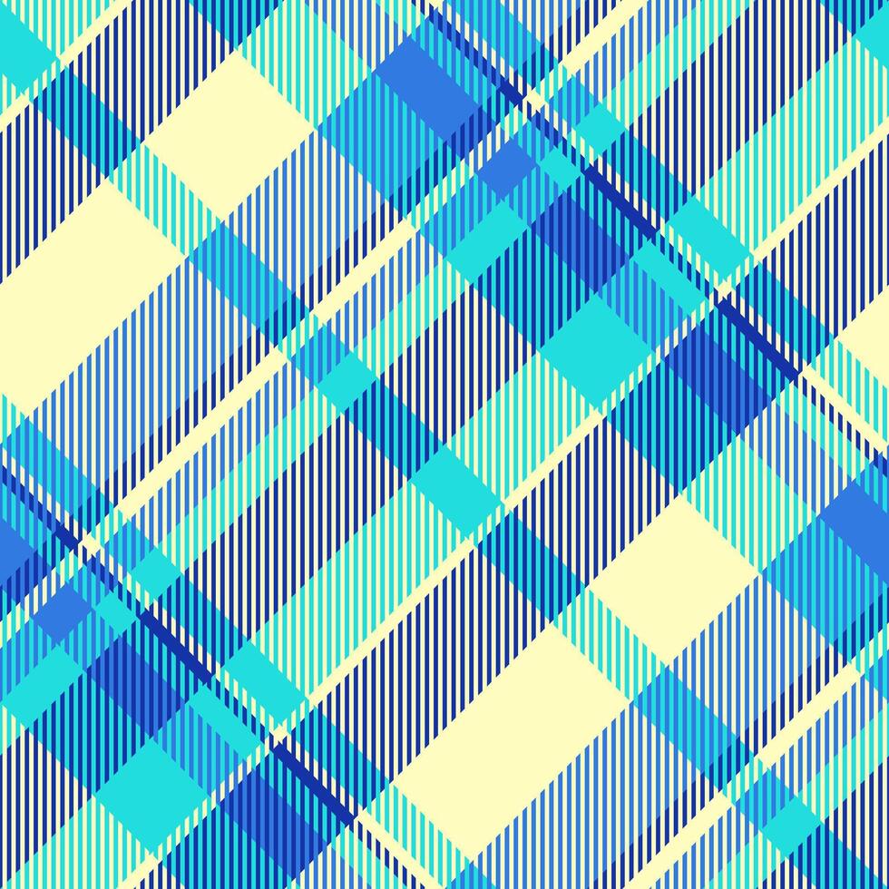 Cool pattern plaid background, slim tartan fabric textile. Elegance seamless check texture in blue and light colors. vector