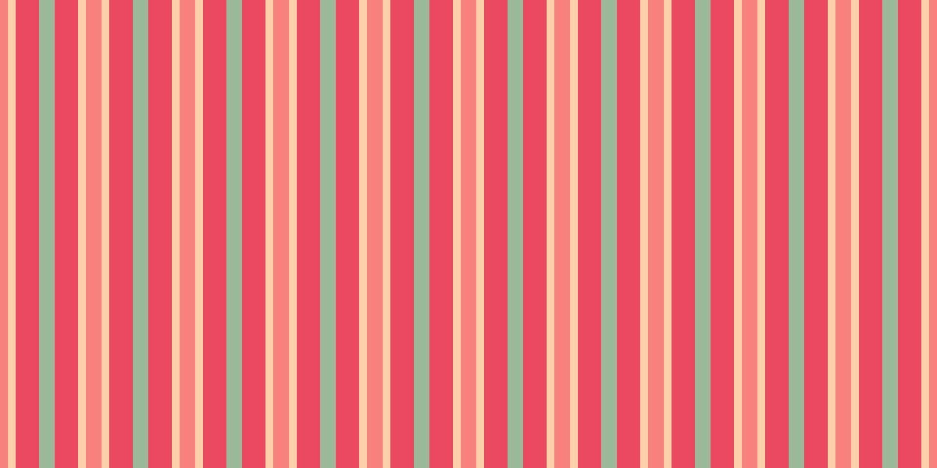 Vibrant vertical stripes in coral, peach, and sage green create a cheerful, retroinspired pattern. vector