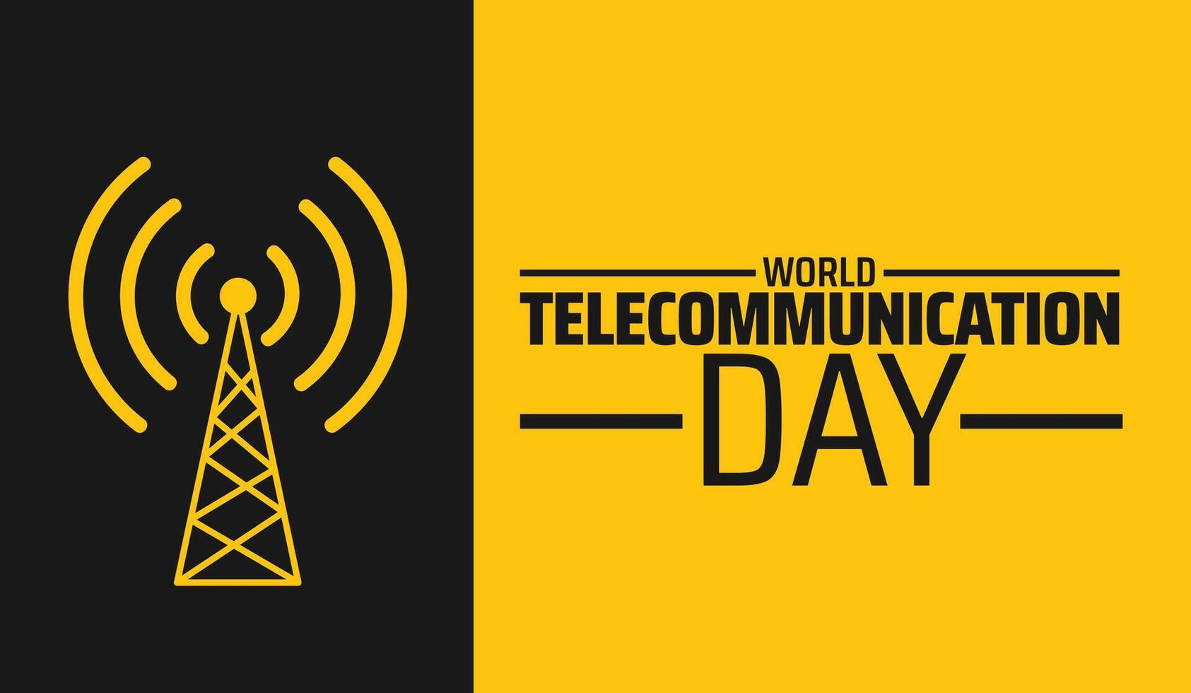 world telecommunication day background banner or poster design template. observed every year in May. Holiday concept. Use to any Template, card, poster, placard, template. vector