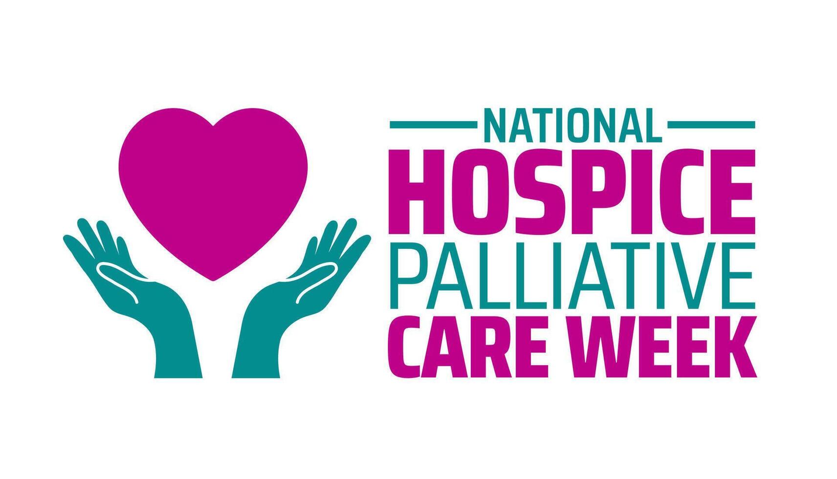 National Hospice Palliative Care Week background vector