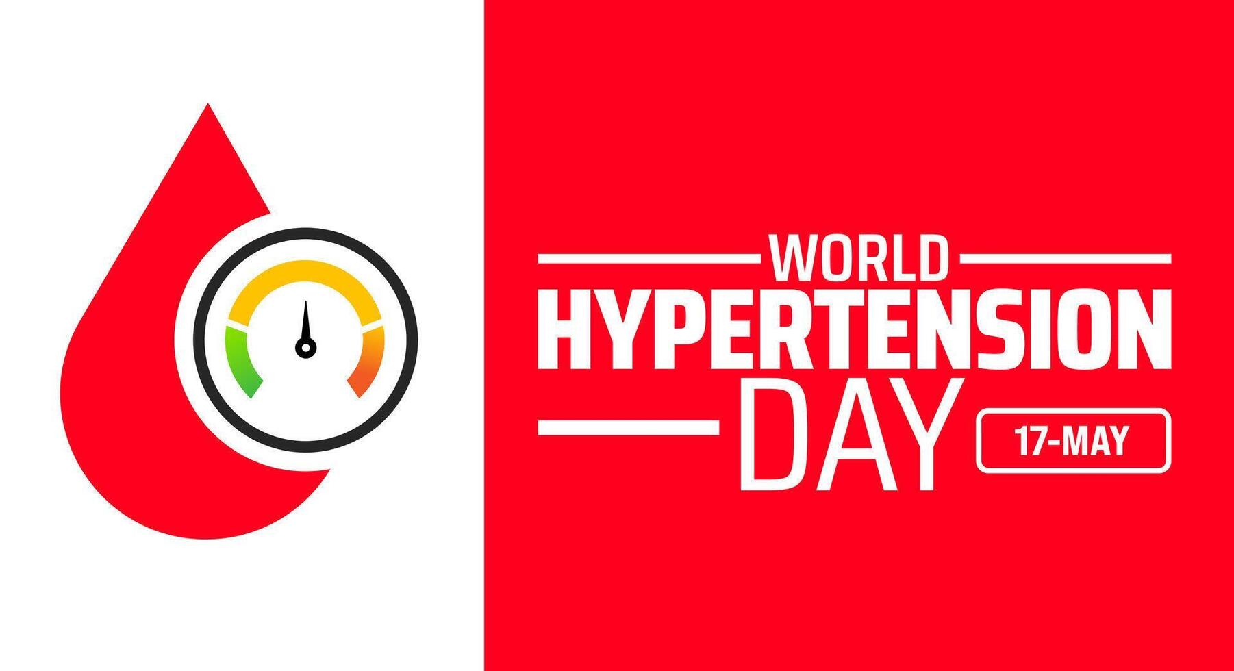World Hypertension Day background banner or poster design template. observed every year in May. Holiday concept. Use to any Template, card, poster, placard, template. vector
