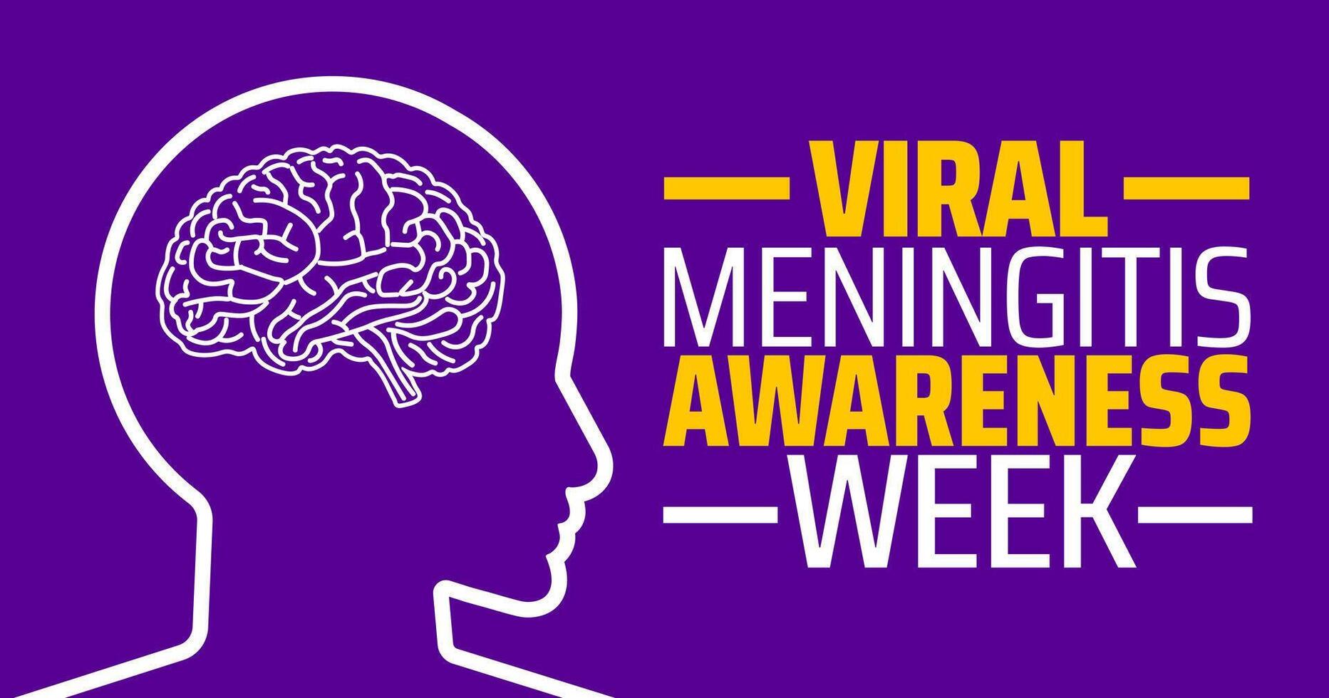 Viral Meningitis Awareness Week background banner or poster design template. observed every year in May. Holiday concept. Use to any Template, card, poster, placard, template. vector